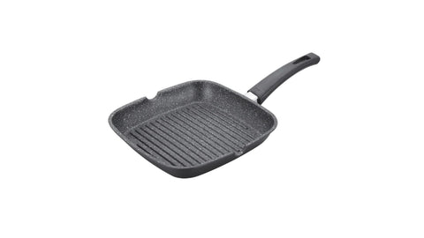 Tigaie Grill Marmorata, 28 cm, Royalty Line, RL-AG28M, culoare negru