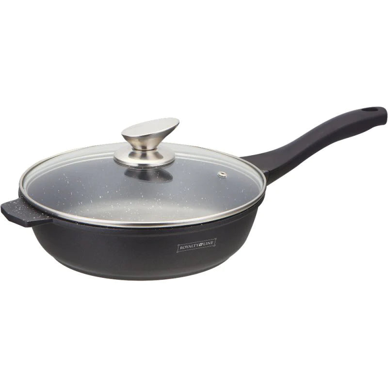 Tigaie Royalty Line cu interior din marmura-3,4L-28CM-RL-BDF28ML