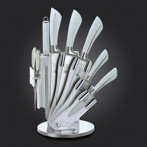 Set cutite 8 piese Royalty Line Premium RL KSS750,Alb