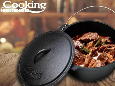 Ceaun fonta pura cu capac 3,5 L, Cooking by Heinner
