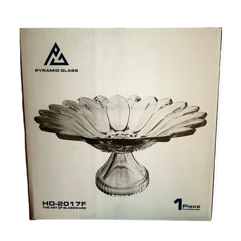 Platou servire cu picior, Pyramid Glass,32 cm, sticla rezistenta