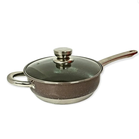 Set cratite Royalty line 12 piese, Otel inoxidabil, brown