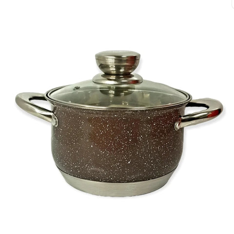 Set cratite Royalty line 12 piese, Otel inoxidabil, brown