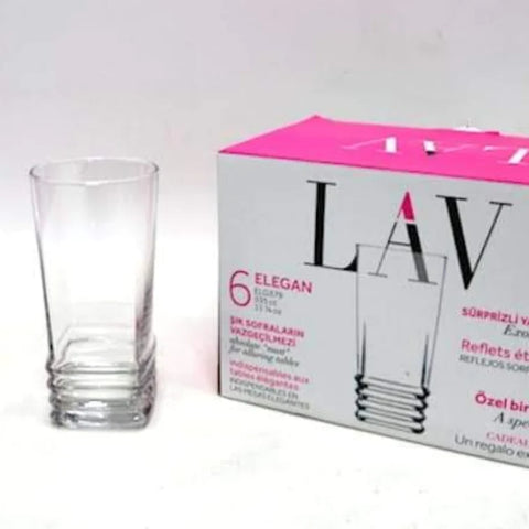 SET 6 PAHARE LAV ELEGANT 379, 335 ML