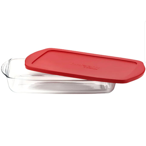 Tava yena dreptungiulara cu capac din silicon Borcam 3.850 ml