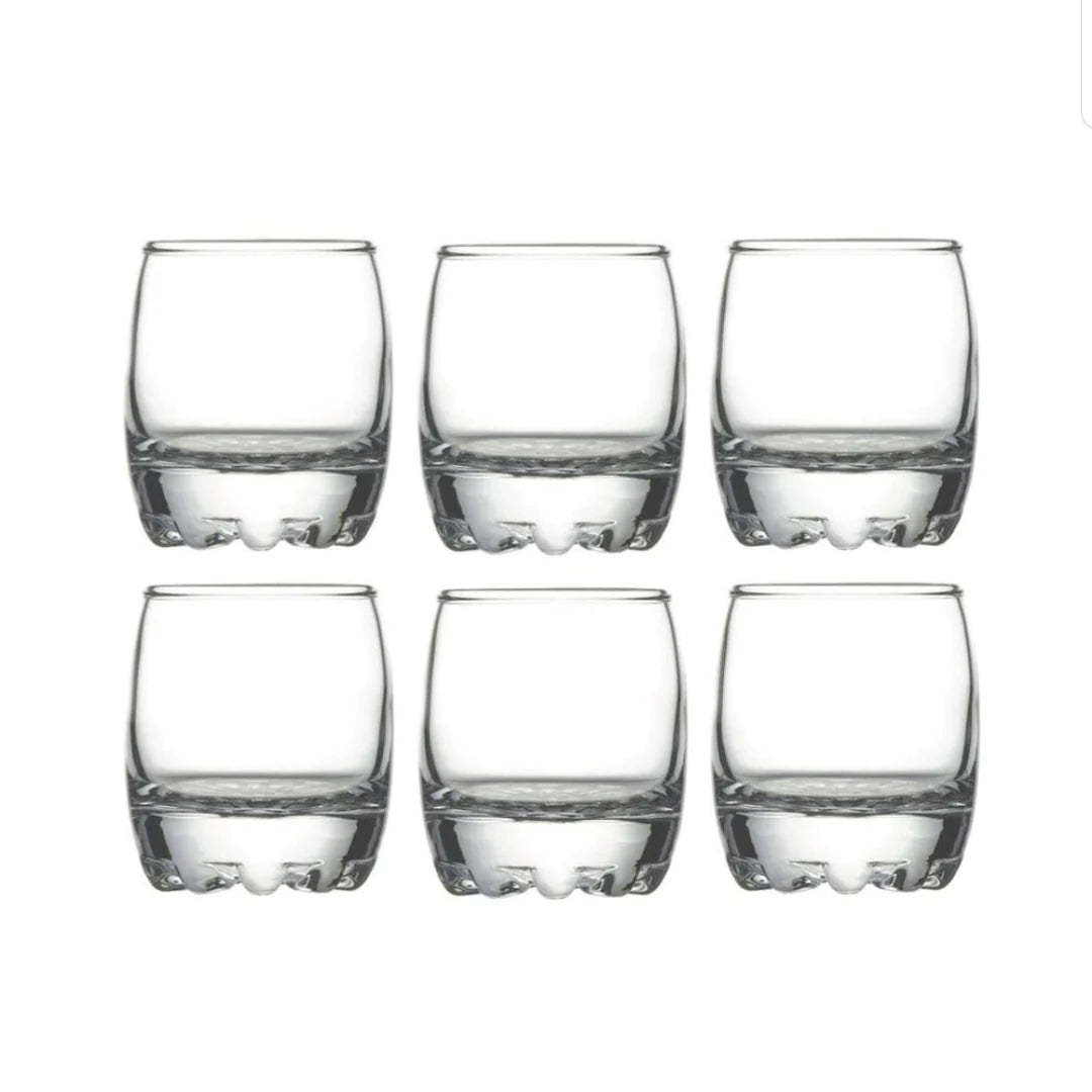 Set 6 pahare Lav Adora pentru lichior/tuica, 80 ml
