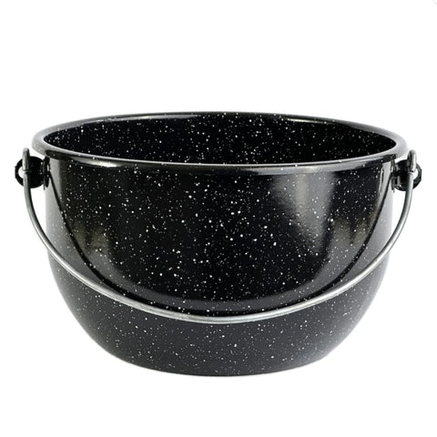 Ceaun Emailat Negru cu toarta sarma fara capac 22 cm, 3,5 L