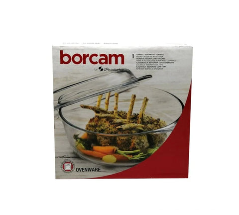 VAS TERMOREZISTENT BORCAM ROTUND CU CAPAC 2.1L