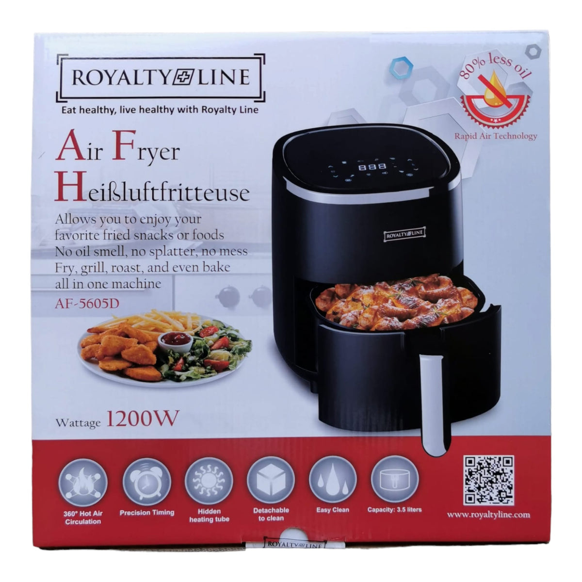 Friteuza Air Fryer ,Royalty Line,3,5 L, AF-5605D