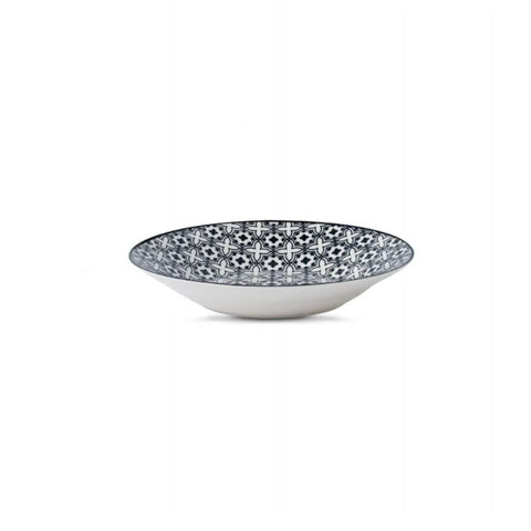 Serviciu de masa Rania, Heinner, 18 piese, ceramica, alb/negru
