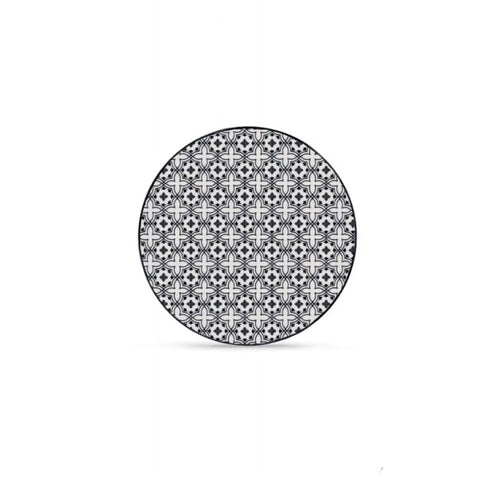 Serviciu de masa Rania, Heinner, 18 piese, ceramica, alb/negru