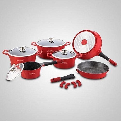 Set cratite 14 piese Royalty Line, invelis marmura, RL-ES1014M