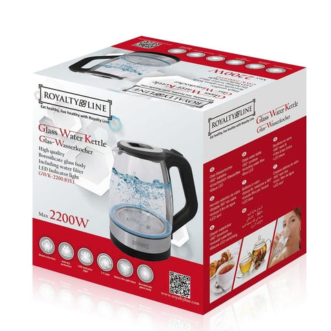 Fierbator din sticla Royalty Line, 2200W 1.7L
