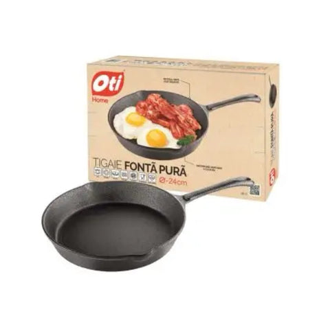 Tigaie Oti, fonta pura, inductie, 24 cm