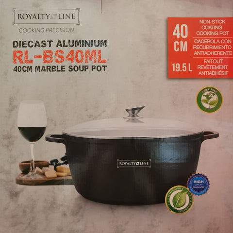 Cratita marmorata 40 cm 19,5 litri Royalty Line Premium, BS40M
