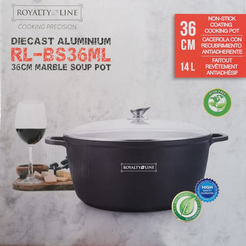 Cratita marmorata 14 l 36 cm Royalty Line RL-BS36ML