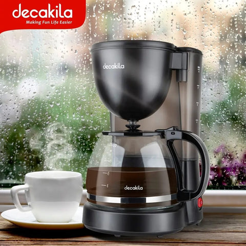 Filtru de cafea Decakila,cu Picurare si Functie de Mentinere a Temperaturii 750 W, 1,25 L