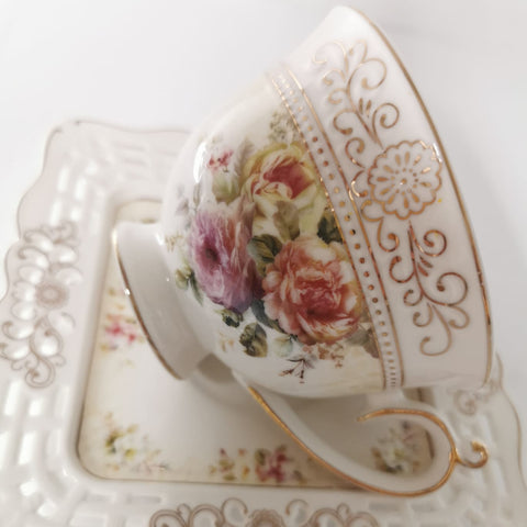 Set 2 cesti cu 2 farfurioare Malooki Luxury Collection 7505-2