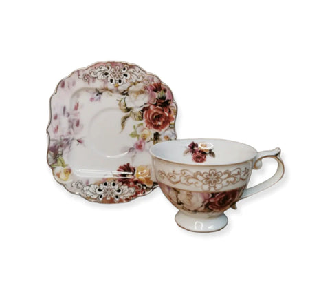 Set cesti pentru cafea sau ceai, Malooki, 2 cesti, 190 ml, 7506-2