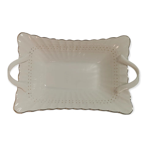 Platou dreptunghiular cu manere, malooki luxury collection 20x30 cm
