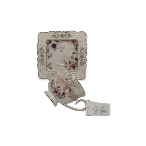 Set 2 cesti pentru cafea sau ceai, Malooki Luxury Collection, 190 ml