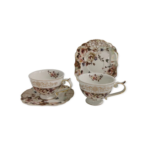 Set cesti pentru cafea sau ceai, Malooki Luxury Collection, 2 cesti, 190 ml