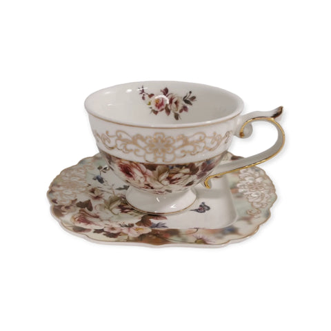 Set cesti pentru cafea sau ceai, Malooki Luxury Collection, 2 cesti, 190 ml