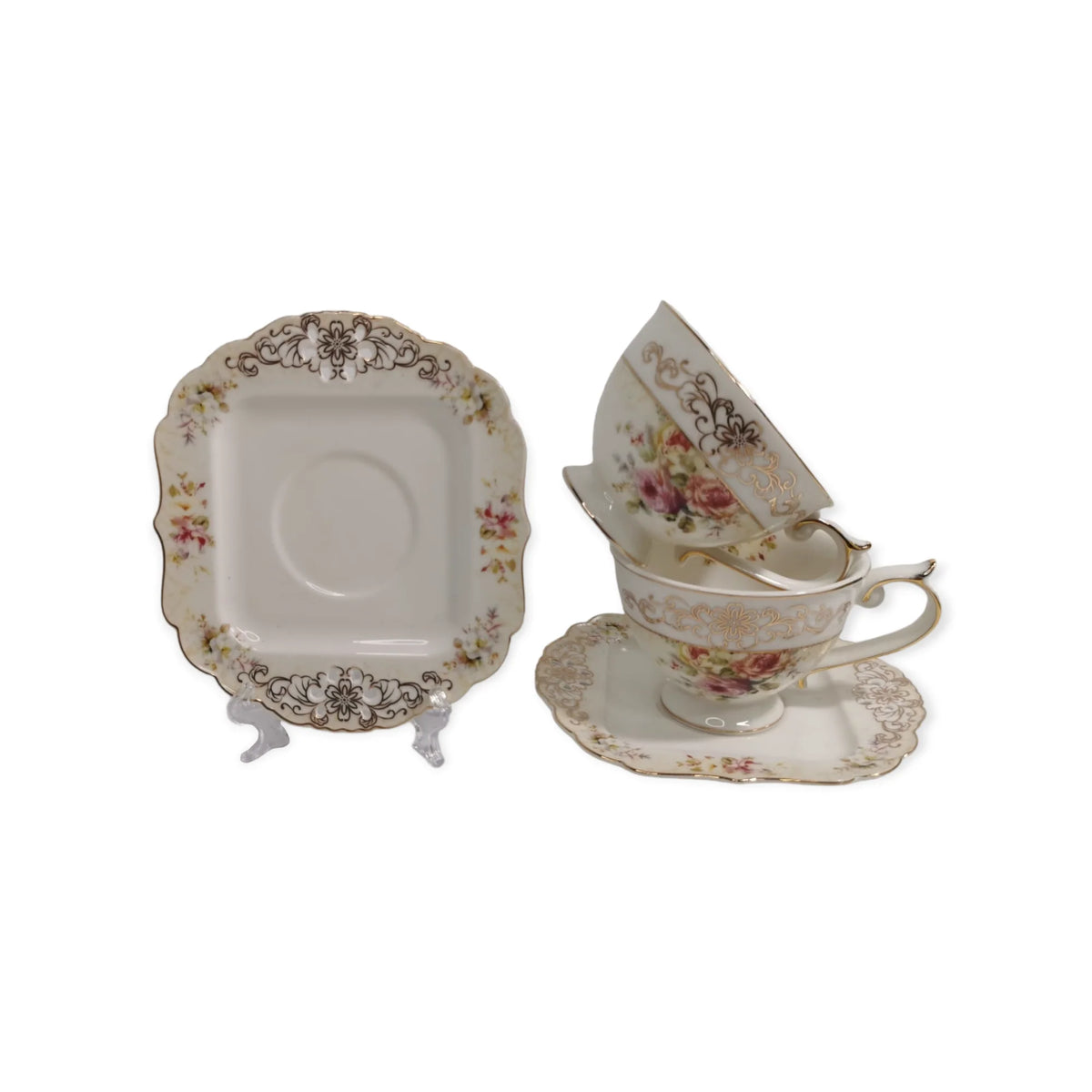 Set de 2 cesti pentru cafea sau ceai, Malooki Luxury Collection, 190 ml