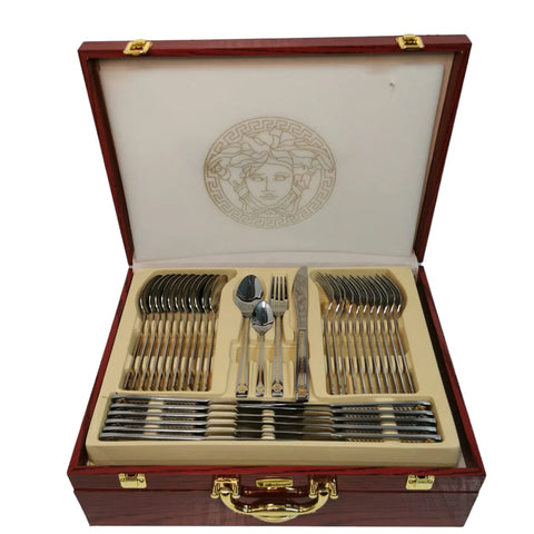 Set tacamuri din inox 72 piese, 12 persoane, Bachmayer BM-7881