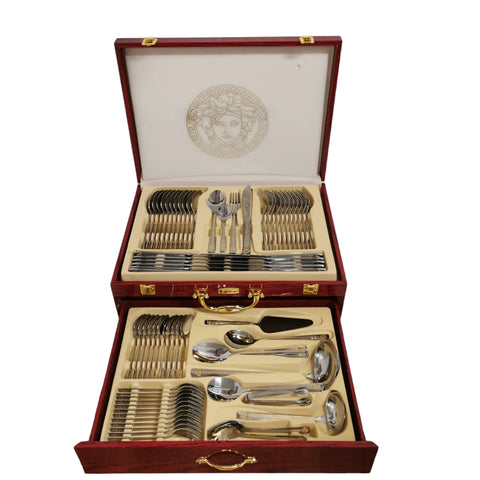 Set tacamuri din inox 72 piese, 12 persoane, Bachmayer BM-7881