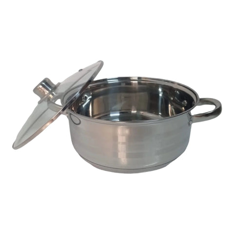 Set 3 cratite inox cu capac Royalty Line RL-SP6