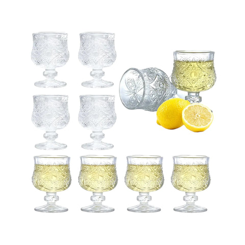Set 6 pahare cu picior, 50 ml sticla rezistenta