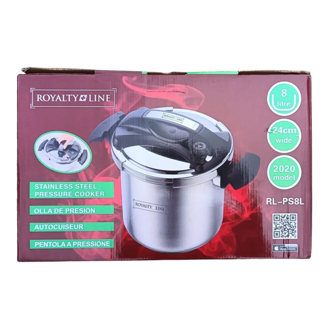 Oala sub presiune Royalty Line 8L RL-PC8LM, Capacitate 8 Litri, Sistem de siguranta