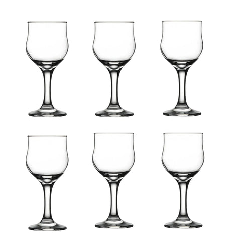 Set 6 pahare cu picior Lav Nevakar, 240 ml