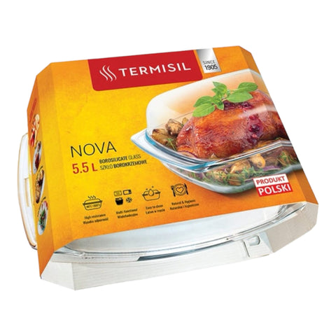 Vas yena termorezistent Termisil dreptunghiular 5,5 l