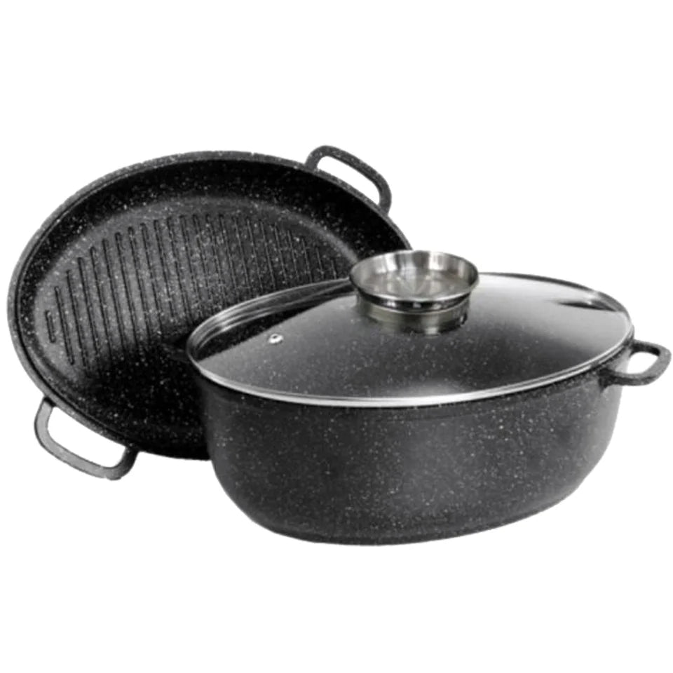 Cratita Ovala Marmorata 3 in 1 Royalty Line RL-KCS01