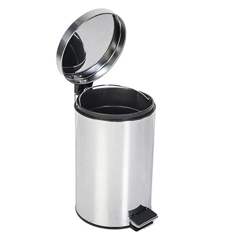 Cos de gunoi din inox, cu pedala 20x28 cm