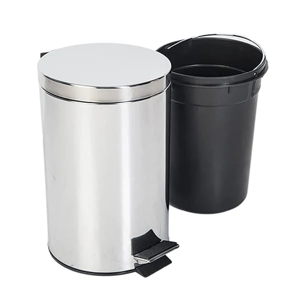 Cos de gunoi din inox, cu pedala 20x28 cm