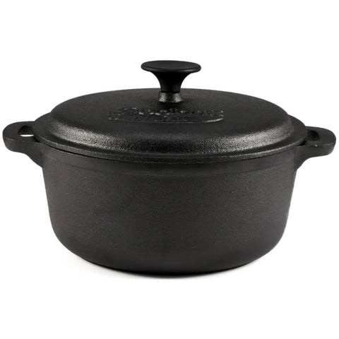 Cratita din Fonta Pura cu Capac 24x10.8 cm, 3.8 L Cooking by Heinner