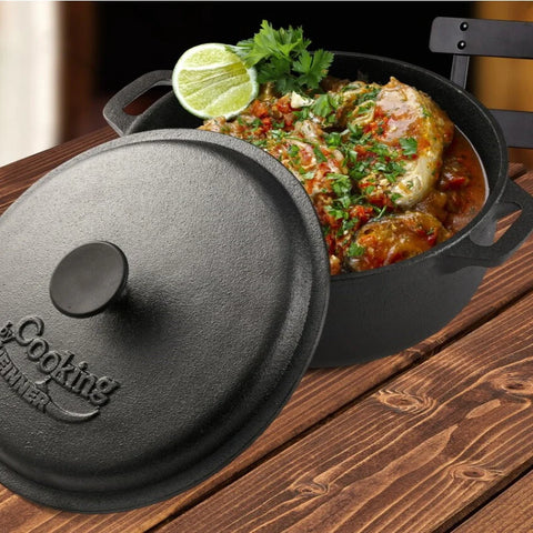 Cratita din Fonta Pura ,Cooking by Heinner 26.4 x 11 cm, 5 Litri,
