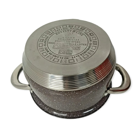 Cratita inox cu capac 3,9 L Royalty Line, Brown
