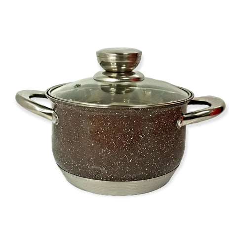 Cratita inox cu capac 6,5 L Royalty Line, Brown