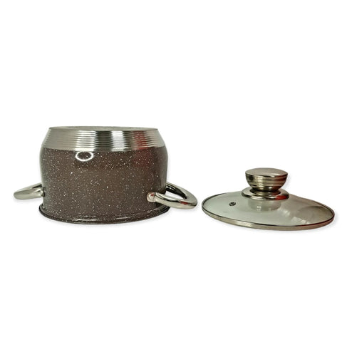 Cratita inox cu capac 2,9 L Royalty Line, Brown
