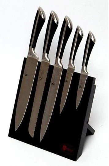 Set cutite 5 piese cu suport magnetic, Royalty Line,RL-MG5B