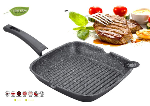 TIGAIE GRILL MARMORATA  24CM ROYALTY LINE RL-AG24ML CAPAC NEGRU