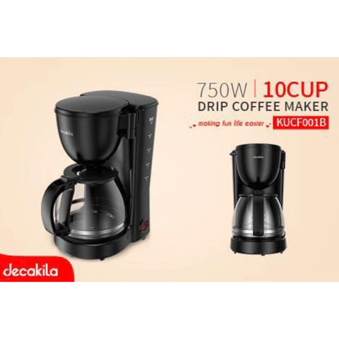 Filtru de cafea Decakila,cu Picurare si Functie de Mentinere a Temperaturii 750 W, 1,25 L