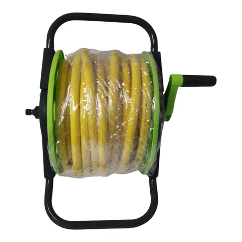 Furtun de gradina 50 m, 1/2 cu tambur retractabil, pentru udarea gradinii