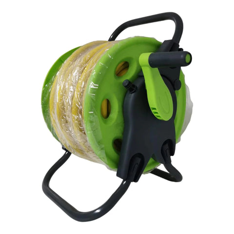 Furtun de gradina 50 m, 1/2 cu tambur retractabil, pentru udarea gradinii
