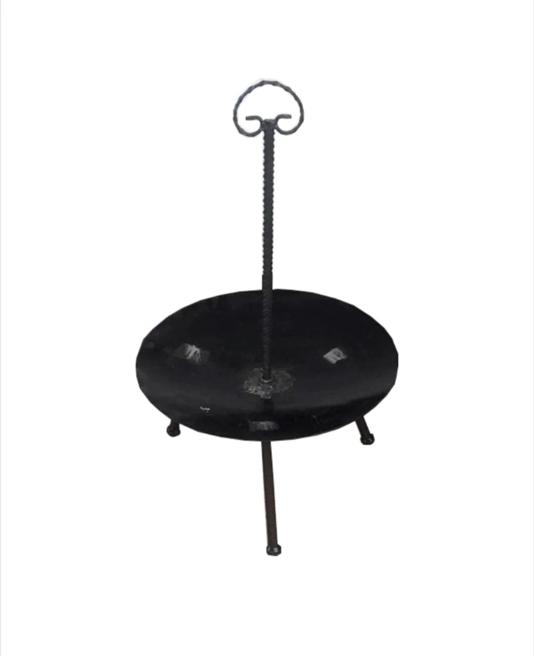 Gratar disc de gradina din otel, cu picioare detasabile, 46 cm