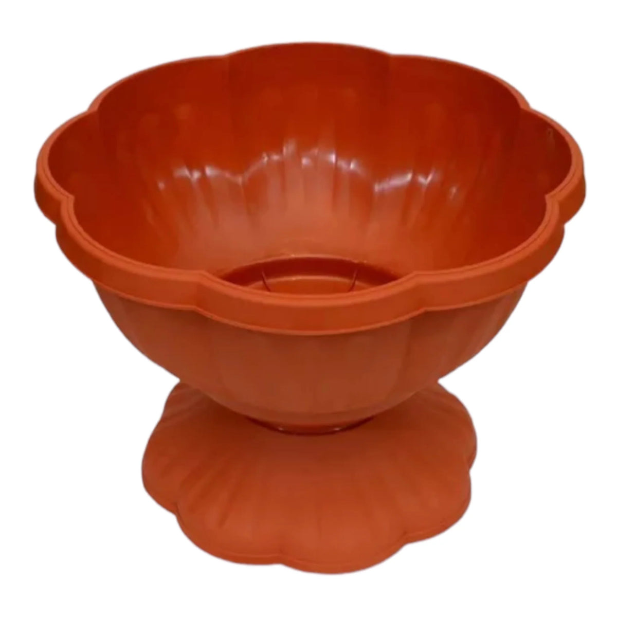 Ghiveci cu picior Sterk-MCT 20 × 14 cm Plastic Maro